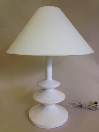 Iconic Pair of French Plaster Lamps by Jacques Grange for Yves Saint Laurent
