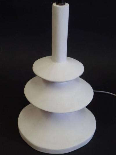 Iconic Pair of French Plaster Lamps by Jacques Grange for Yves Saint Laurent