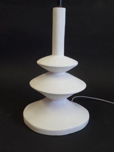 Iconic Pair of French Plaster Lamps by Jacques Grange for Yves Saint Laurent
