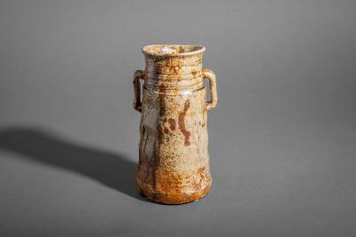 Iga ware Earthenware Flower Container
