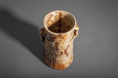 Iga ware Earthenware Flower Container