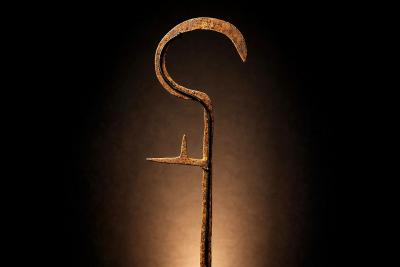 Igbo Iron Currency Knife Sculptural Trade Form Southeastern Nigeria