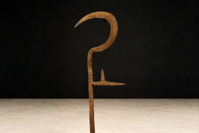 Igbo Iron Currency Knife Sculptural Trade Form Southeastern Nigeria