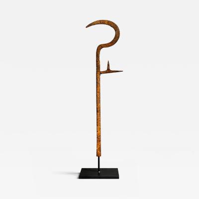 Igbo Iron Currency Knife Sculptural Trade Form Southeastern Nigeria