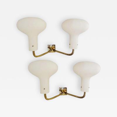 Ignazio Gardella A Pair of Large Scaled Wall Sconces by Ignazio Gardella