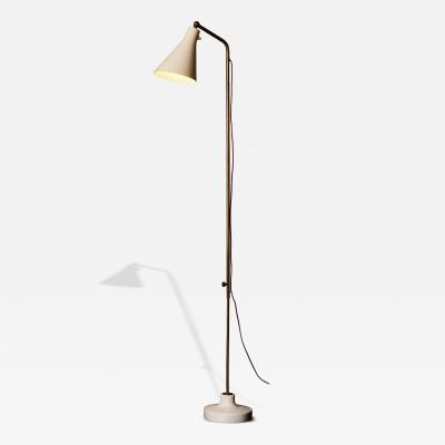 Ignazio Gardella Adjustable Floor Lamp in Marble and Metal by Ignazio Gardella