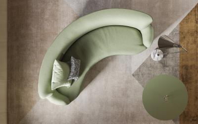Ignazio Gardella Fagiolo Sofa by Ignazio Gardella