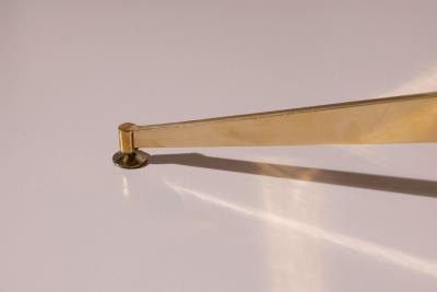 Ignazio Gardella Ignanzio Gardella adjustable table in walnut and brass Azucena Italy 1950s