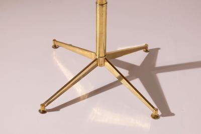 Ignazio Gardella Ignanzio Gardella adjustable table in walnut and brass Azucena Italy 1950s