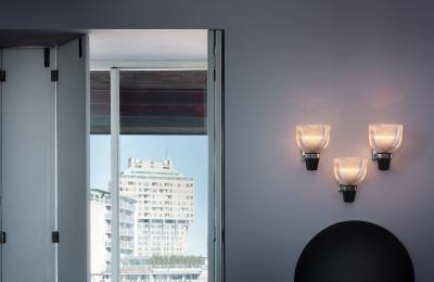 Ignazio Gardella Ignazio Gardella Coppa Aperta Applique Wall Lamp for Tato Italia