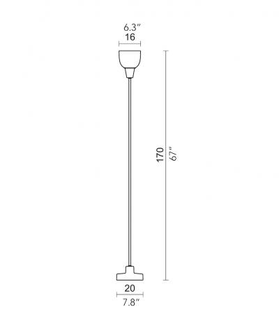 Ignazio Gardella Ignazio Gardella Coppa Aperta Piantana Floor Lamp