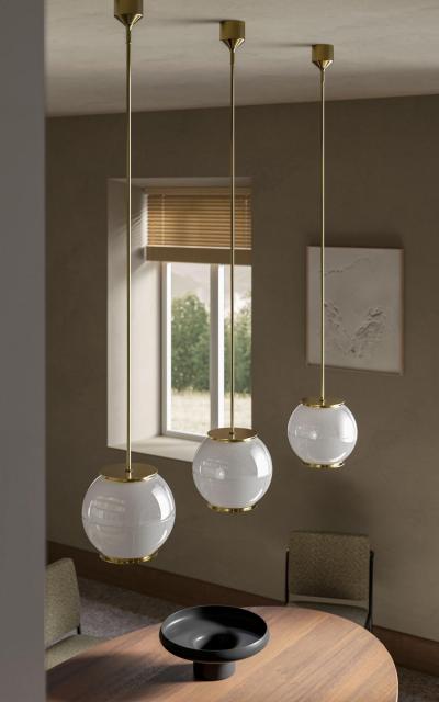 Ignazio Gardella Ignazio Gardella Doppio Vetro Pendant Lamp for Tato Italia