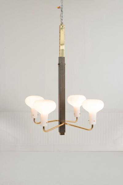 Ignazio Gardella Ignazio Gardella Rare Four Arm Chandelier for Azucena Italy 1958