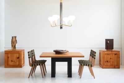 Ignazio Gardella Ignazio Gardella Rare Four Arm Chandelier for Azucena Italy 1958