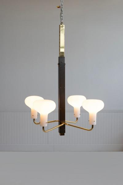 Ignazio Gardella Ignazio Gardella Rare Four Arm Chandelier for Azucena Italy 1958