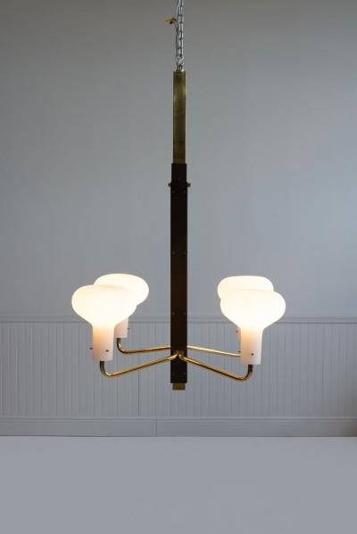 Ignazio Gardella Ignazio Gardella Rare Four Arm Chandelier for Azucena Italy 1958