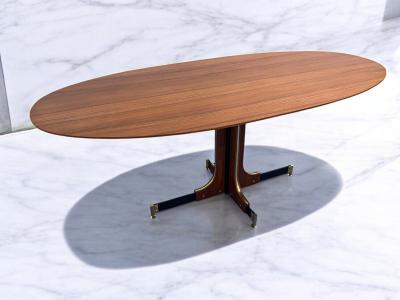Ignazio Gardella Italian Mid Century Dining Teak Table Attributed to Ignazio Gardella 1960s