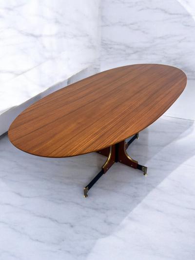 Ignazio Gardella Italian Mid Century Dining Teak Table Attributed to Ignazio Gardella 1960s