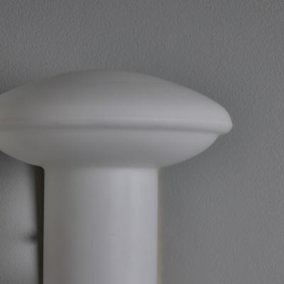 Ignazio Gardella Pair of 1970s Sculptural Glass and Brass Sconces Attributed to Ignazio Gardella