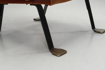 Ignazio Gardella Pair of Adjustable Digamma Armchairs by Ignazio Gardella Italy 1960s