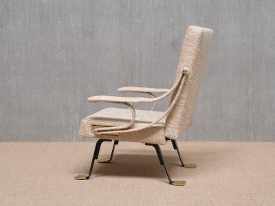 Ignazio Gardella Pair of Ignazia Gardella Digamma Armchairs in Beige M taphores Tweed 2025