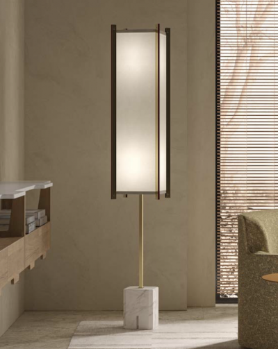 Ignazio Gardella Prisma and Cubo Floor lamps by Ignazio Gardella