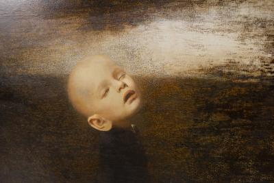 Igor Melnikov Oil Painting on Board by Igor Melnikov Fly Away I with Artist Painted Frame