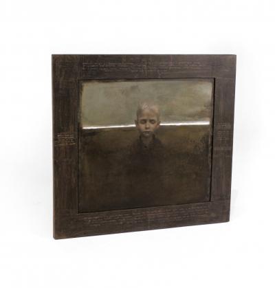 Igor Melnikov Painting on Board by Igor Melnikov Horizon Line with Artist Painted Frame