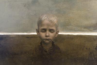 Igor Melnikov Painting on Board by Igor Melnikov Horizon Line with Artist Painted Frame