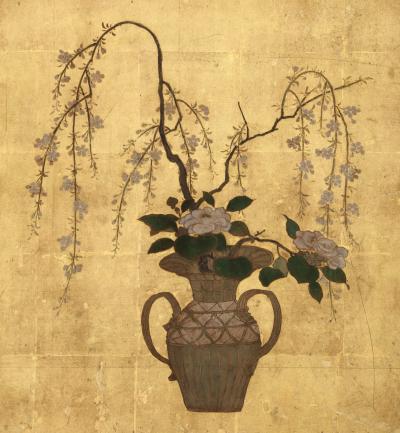 Ikebana Baskets and Flowers 18th century