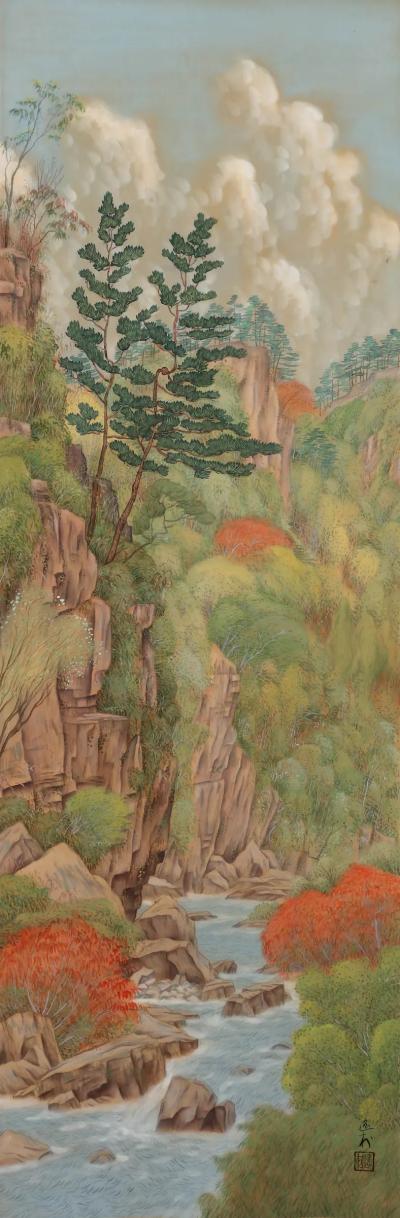 Ikeda Y son View of the Yabakei Gorge 1920
