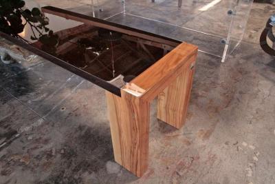 Il Moro Solid Panga Panga Wenge and Olive Wood Bench