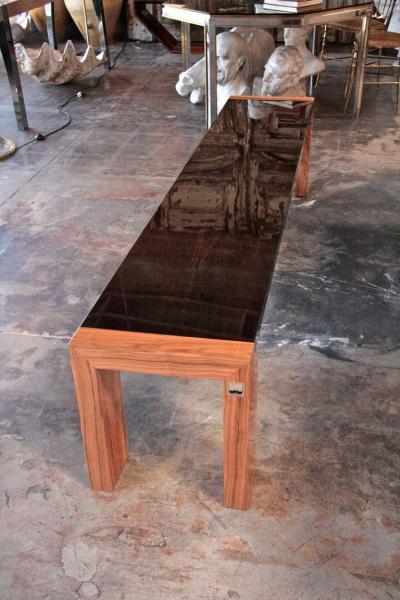 Il Moro Solid Panga Panga Wenge and Olive Wood Bench