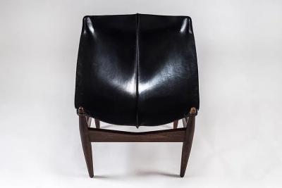 Illum Wikkels Easy Chair and Ottoman Model 272 by Illum Wikkels 