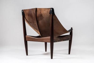 Illum Wikkels Easy Chair and Ottoman Model 272 by Illum Wikkels 