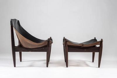 Illum Wikkels Easy Chair and Ottoman Model 272 by Illum Wikkels 