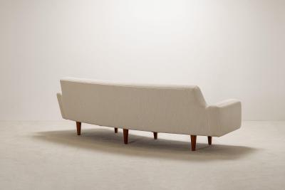 Illum Wikkels Illum Wikkelso 3 Seat Curved Sofa Model 450 Circa 1960 New upholstery