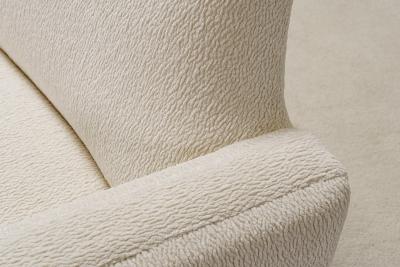 Illum Wikkels Illum Wikkelso 3 Seat Curved Sofa Model 450 Circa 1960 New upholstery