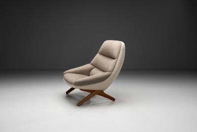 Illum Wikkels ML 91 Lounge Chair by Illum Wikkels for Mikael Laursen Denmark 1950s