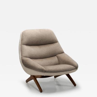 Illum Wikkels ML 91 Lounge Chair by Illum Wikkels for Mikael Laursen Denmark 1950s