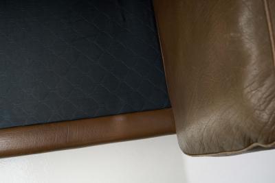 Illum Wikkels Model V11 Three Seater Leather Sofa by Illum Wikkels Denmark 1960s