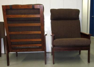 Illum Wikkels Pair of High Back Capella Lounge Chairs by Illum Wikkels 