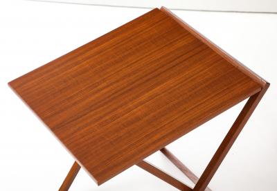 Illum Wikkelso Illum Wilkkelso Teak Folding Tables 1960s Modern