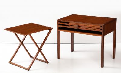 Illum Wikkelso Illum Wilkkelso Teak Folding Tables 1960s Modern