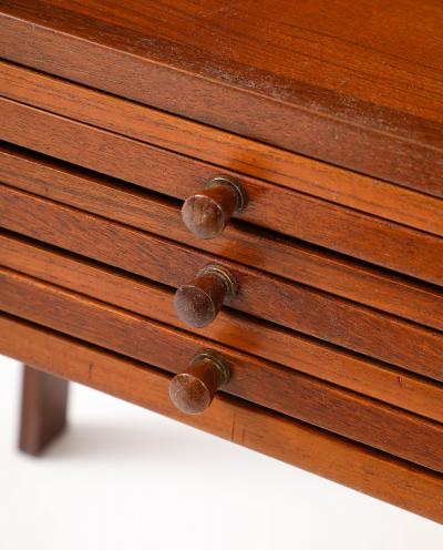 Illum Wikkelso Illum Wilkkelso Teak Folding Tables 1960s Modern