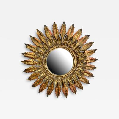 Illuminated Gilt Spanish Sunburst Mirror 1930s