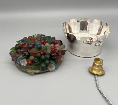 Illuminated fruit basket Paris France circa 1970