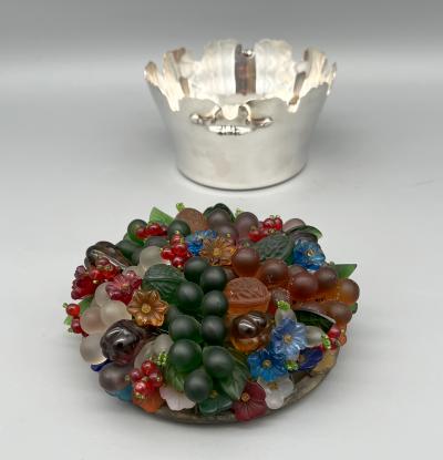 Illuminated fruit basket Paris France circa 1970