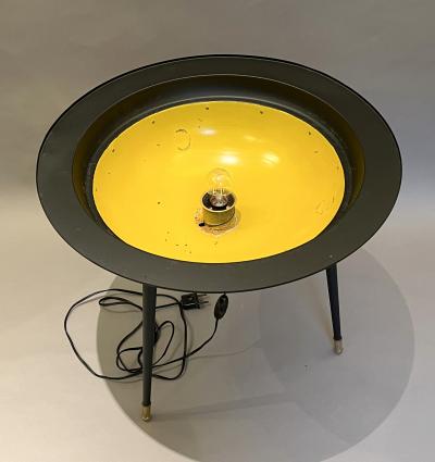 Illuminated pedestal table attributed to Jean Simon Labret circa 1950 1960