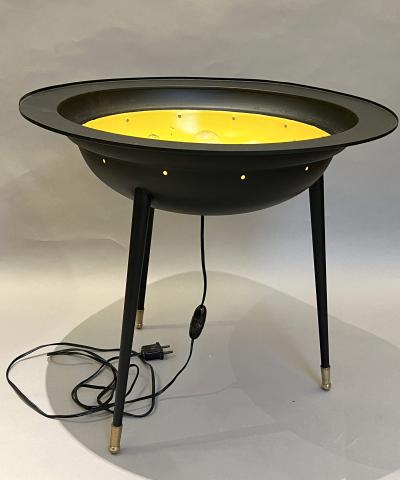 Illuminated pedestal table attributed to Jean Simon Labret circa 1950 1960
